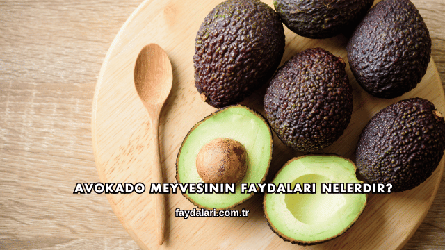 Avokado Meyvesinin Faydaları Nelerdir?