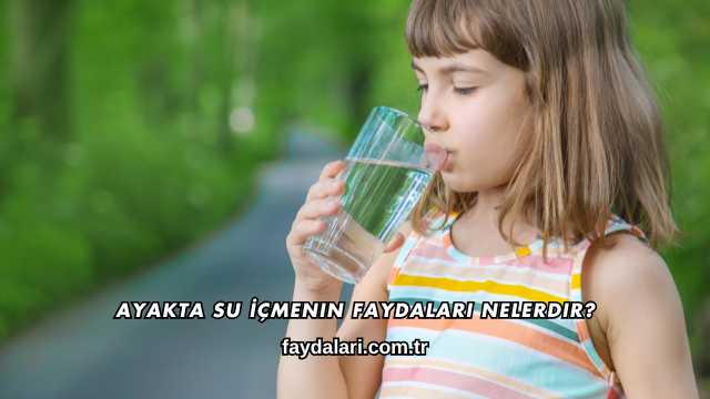 Ayakta Su İçmenin Faydaları Nelerdir?
