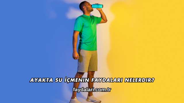 Ayakta Su İçmenin Faydaları Nelerdir?