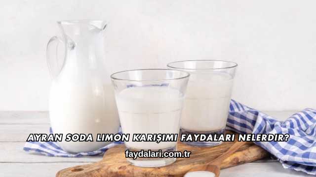 Ayran Soda Limon Karışımı Faydaları Nelerdir?
