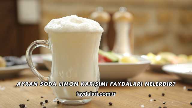 Ayran Soda Limon Karışımı Faydaları Nelerdir?