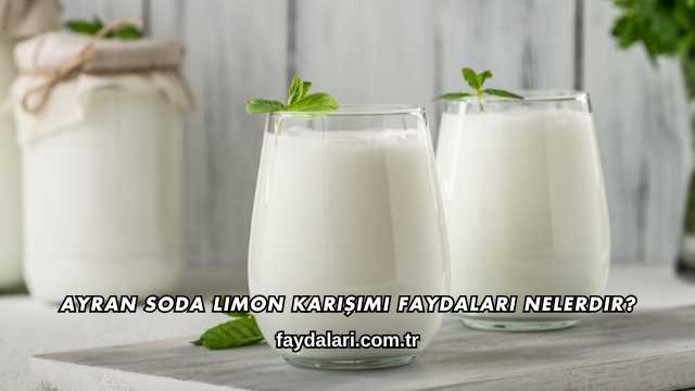 Ayran Soda Limon Karışımı Faydaları Nelerdir?