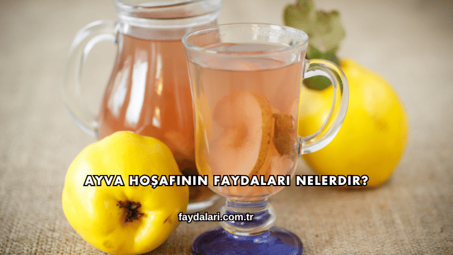 Ayva Hoşafının Faydaları Nelerdir?