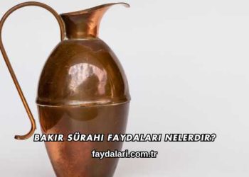 Bakır Sürahi Faydaları Nelerdir?
