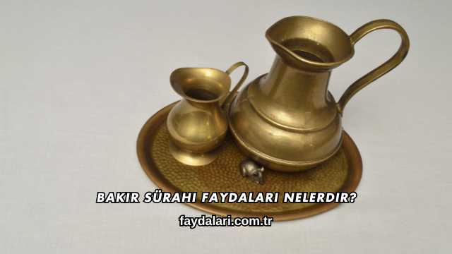 Bakır Sürahi Faydaları Nelerdir?