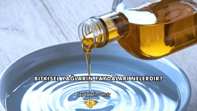 Bitkisel Yağların Faydaları Nelerdir?