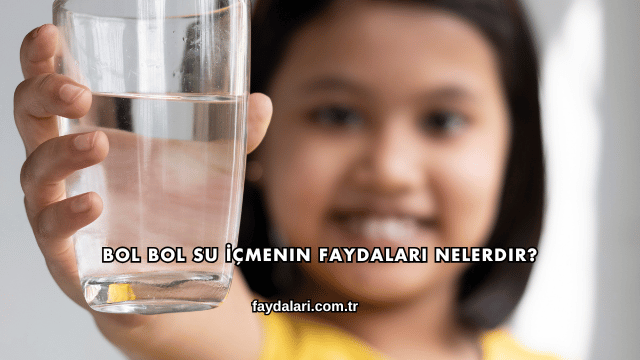 Bol Bol Su İçmenin Faydaları Nelerdir?