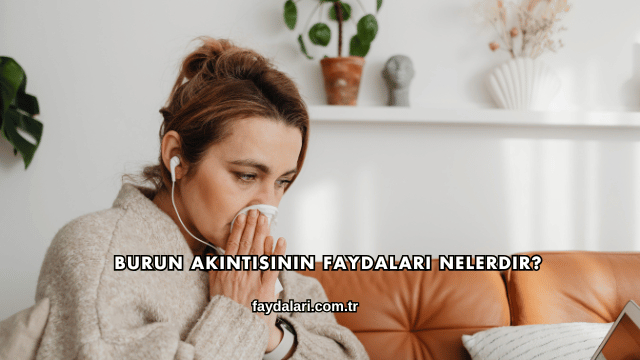 Burun Akıntısının Faydaları Nelerdir?