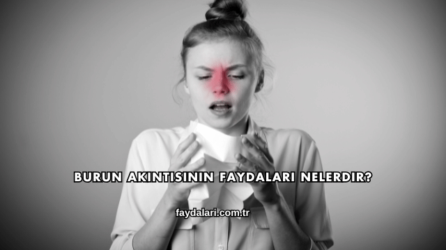 Burun Akıntısının Faydaları Nelerdir?