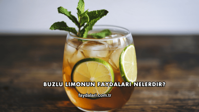 Buzlu Limonun Faydaları Nelerdir?