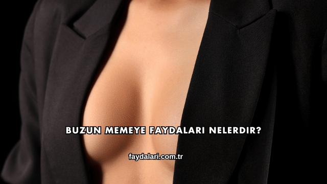 Buzun Memeye Faydaları Nelerdir?