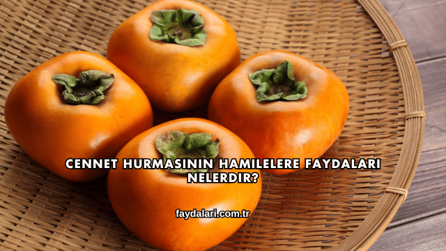 Cennet Hurmasının Hamilelere Faydaları Nelerdir?
