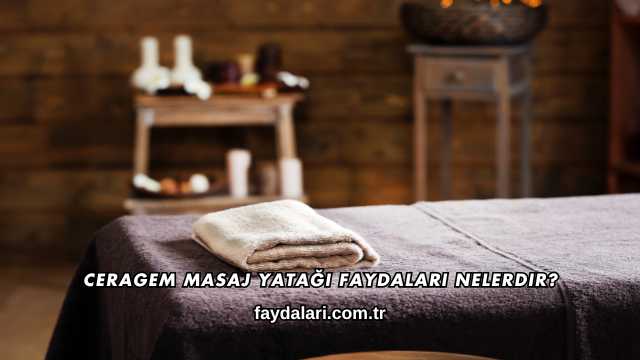Ceragem Masaj Yatağı Faydaları Nelerdir?