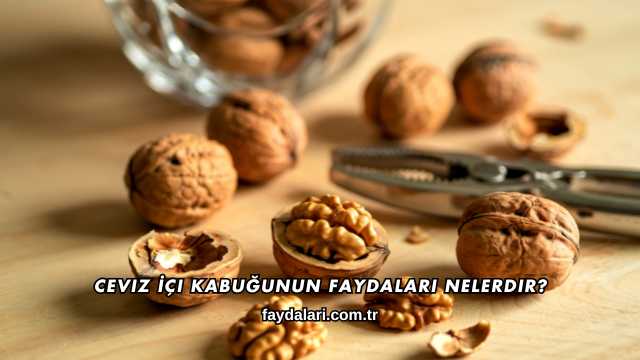 Ceviz İçi Kabuğunun Faydaları Nelerdir?