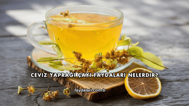 Ceviz Yaprağı Çayı Faydaları Nelerdir?