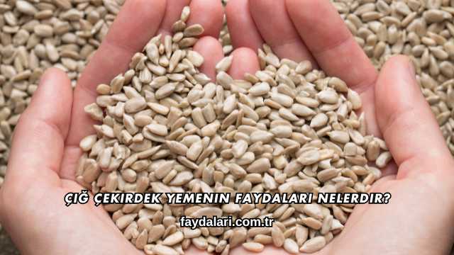 Çiğ Çekirdek Yemenin Faydaları Nelerdir?