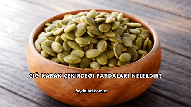 Çiğ Kabak Çekirdeği Faydaları Nelerdir?