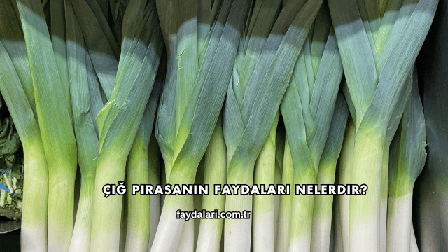 Çiğ Pırasanın Faydaları Nelerdir?