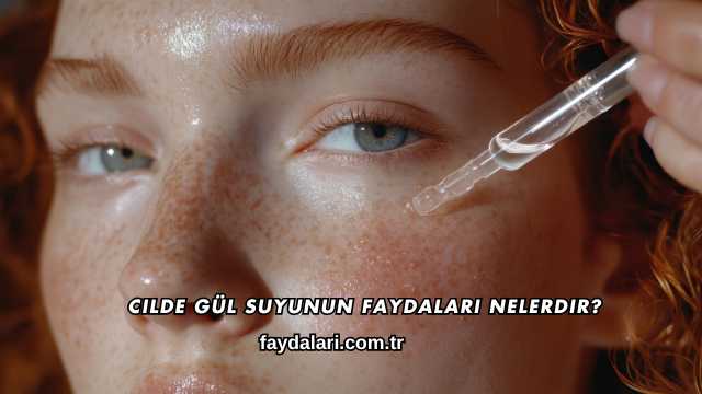 Cilde Gül Suyunun Faydaları Nelerdir?