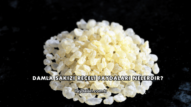 Damla Sakızı Reçeli Faydaları Nelerdir?