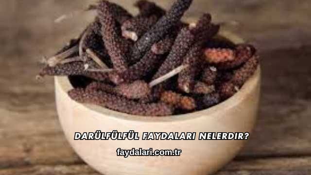 Darülfülfül Faydaları Nelerdir?