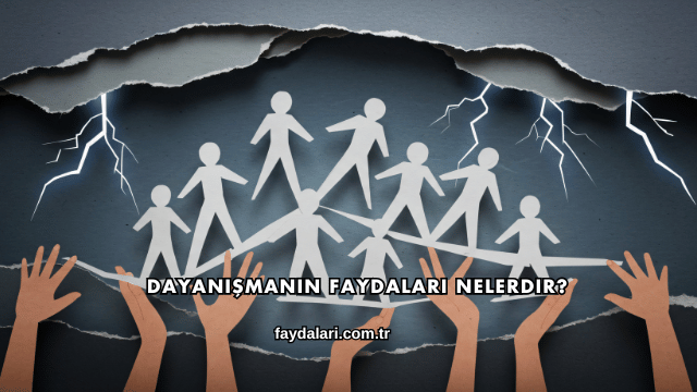 Dayanışmanın Faydaları Nelerdir?
