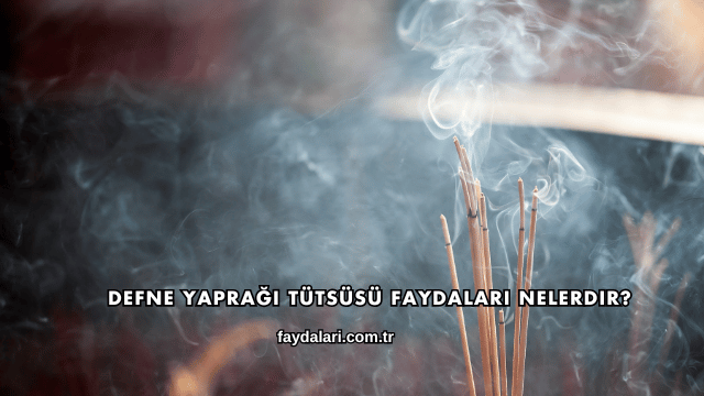 Defne Yaprağı Tütsüsü Faydaları Nelerdir?