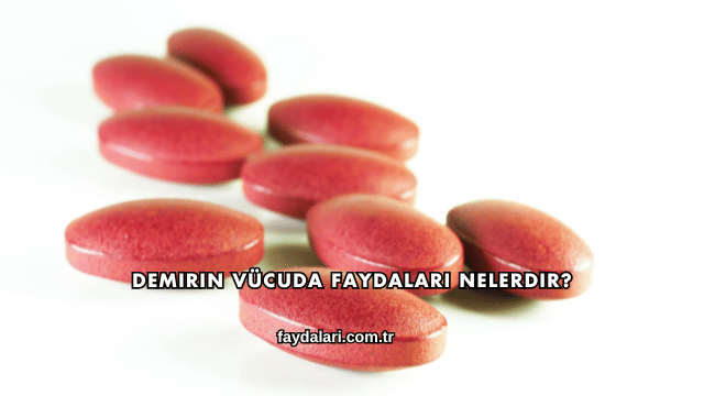 Demirin Vücuda Faydaları Nelerdir?