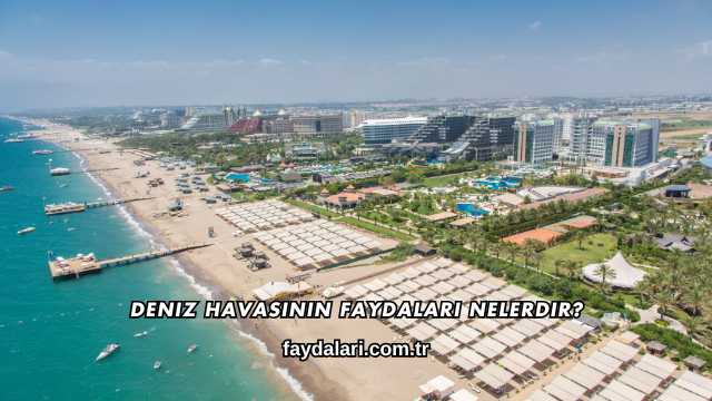 Deniz Havasının Faydaları Nelerdir?