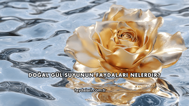 Doğal Gül Suyunun Faydaları Nelerdir?
