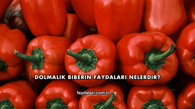 Dolmalık Biberin Faydaları Nelerdir?