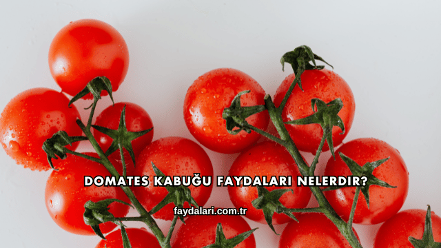 Domates Kabuğu Faydaları Nelerdir?