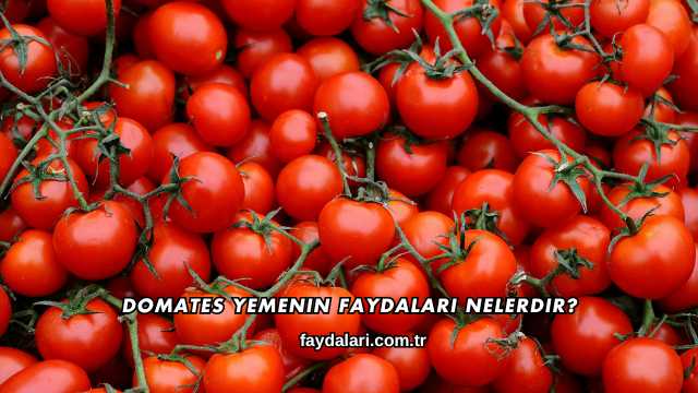 Domates Yemenin Faydaları Nelerdir?