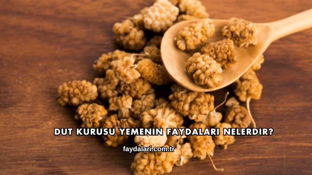 Dut Kurusu Yemenin Faydaları Nelerdir?