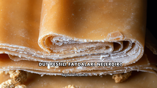 Dut Pestili Faydaları Nelerdir?