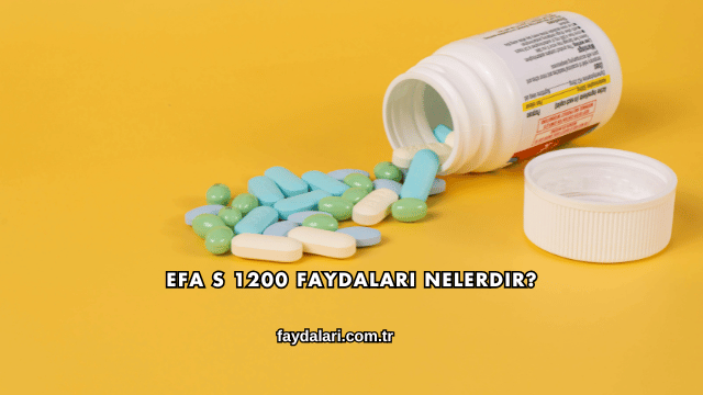 Efa S 1200 Faydaları Nelerdir?