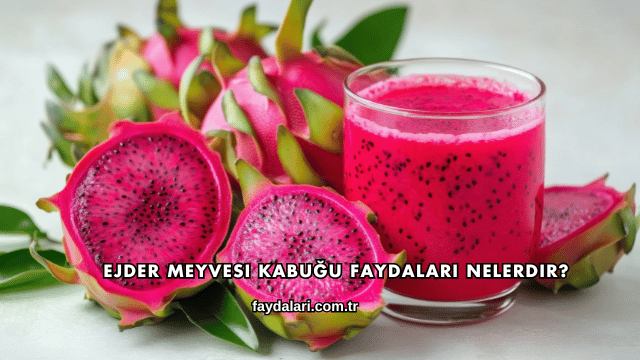 Ejder Meyvesi Kabuğu Faydaları Nelerdir?