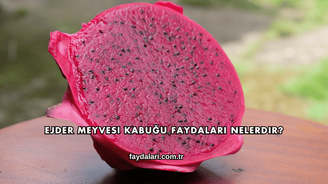 Ejder Meyvesi Kabuğu Faydaları Nelerdir?