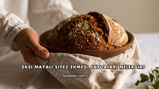 Ekşi Mayalı Siyez Ekmeği Faydaları Nelerdir?
