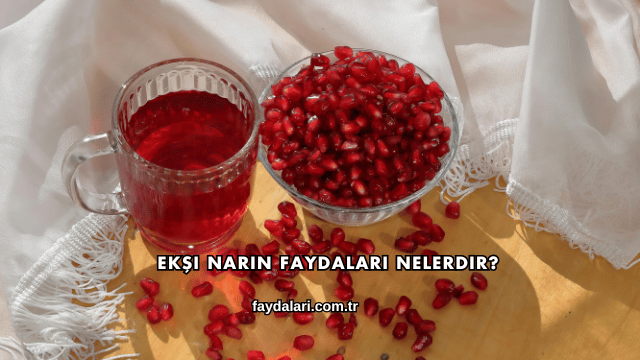Ekşi Narın Faydaları Nelerdir?