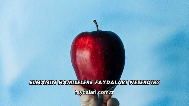 Elmanın Hamilelere Faydaları Nelerdir?