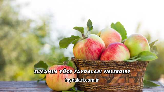 Elmanın Yüze Faydaları Nelerdir?