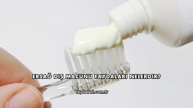 Ersağ Diş Macunu Faydaları Nelerdir?