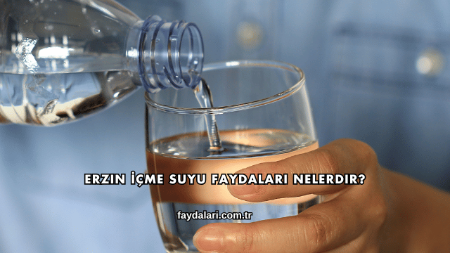 Erzin İçme Suyu Faydaları Nelerdir?