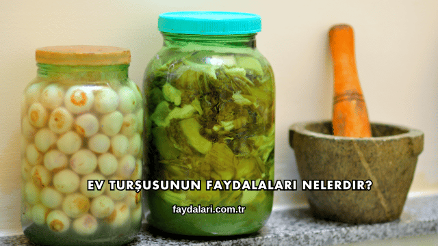 Ev Turşusunun Faydalaları Nelerdir?