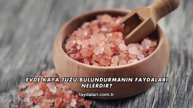 Evde Kaya Tuzu Bulundurmanın Faydaları Nelerdir?