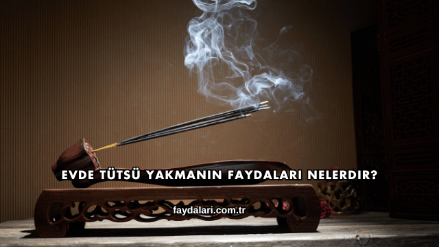 Evde Tütsü Yakmanın Faydaları Nelerdir?