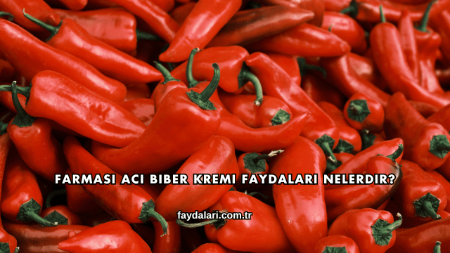 Farmasi Acı Biber Kremi Faydaları Nelerdir?