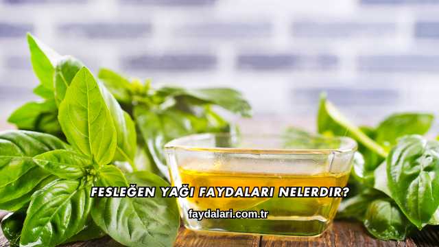Fesleğen Yağı Faydaları Nelerdir?