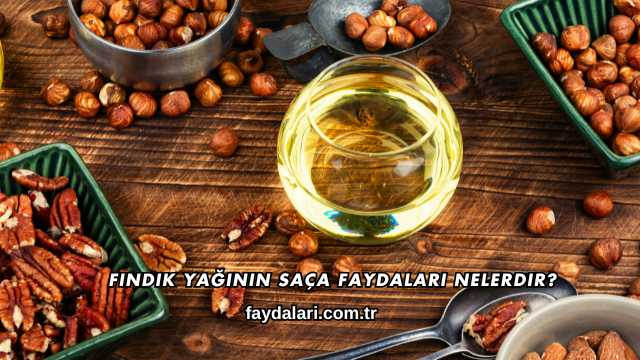 Fındık Yağının Saça Faydaları Nelerdir?